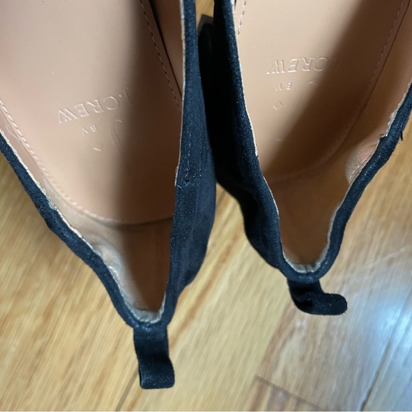 Black Suede Ballet Block Heel - Size 6.5 - J Crew Factory - Picture 11 of 13